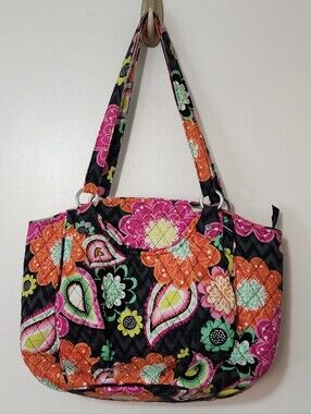 Vera Bradley Glenna Shoulder Purse Bag Floral Paisley Casual Travel Preppy